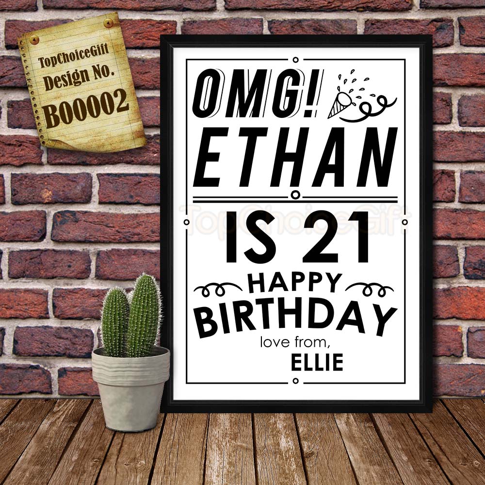 TopChoiceGift Personalised Birthday Greeting Card For Brother – UK Seller