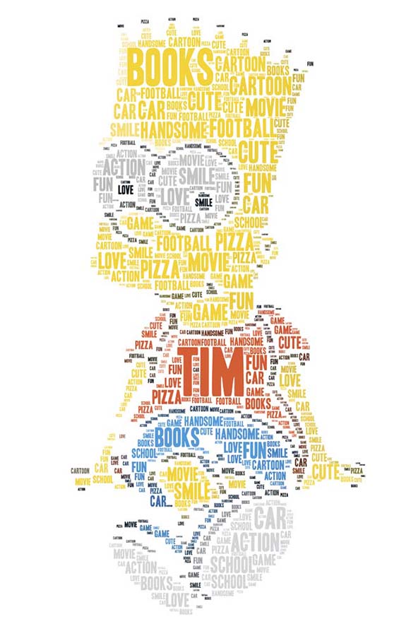 PERSONALISED Present Print wordart greeting poster Birthday Boy kid gift KDVSTW 