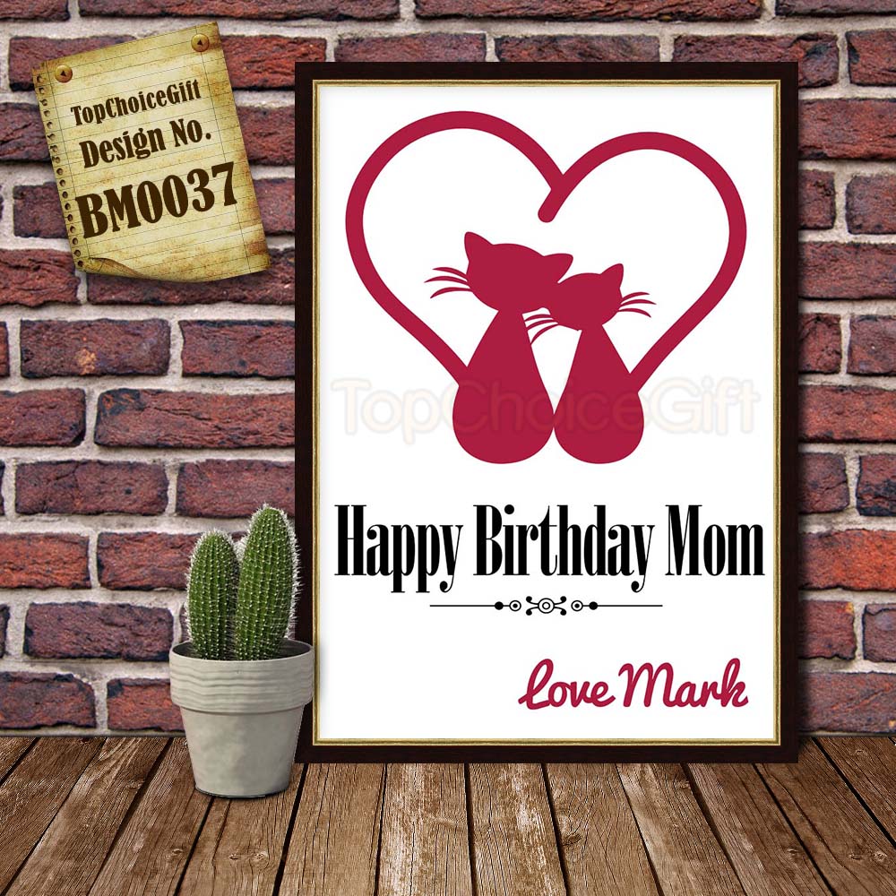 PERSONALISED Cat Lover Gifts for Mom to Present her on Mothers Day or Birthday - Picture 7 of 19