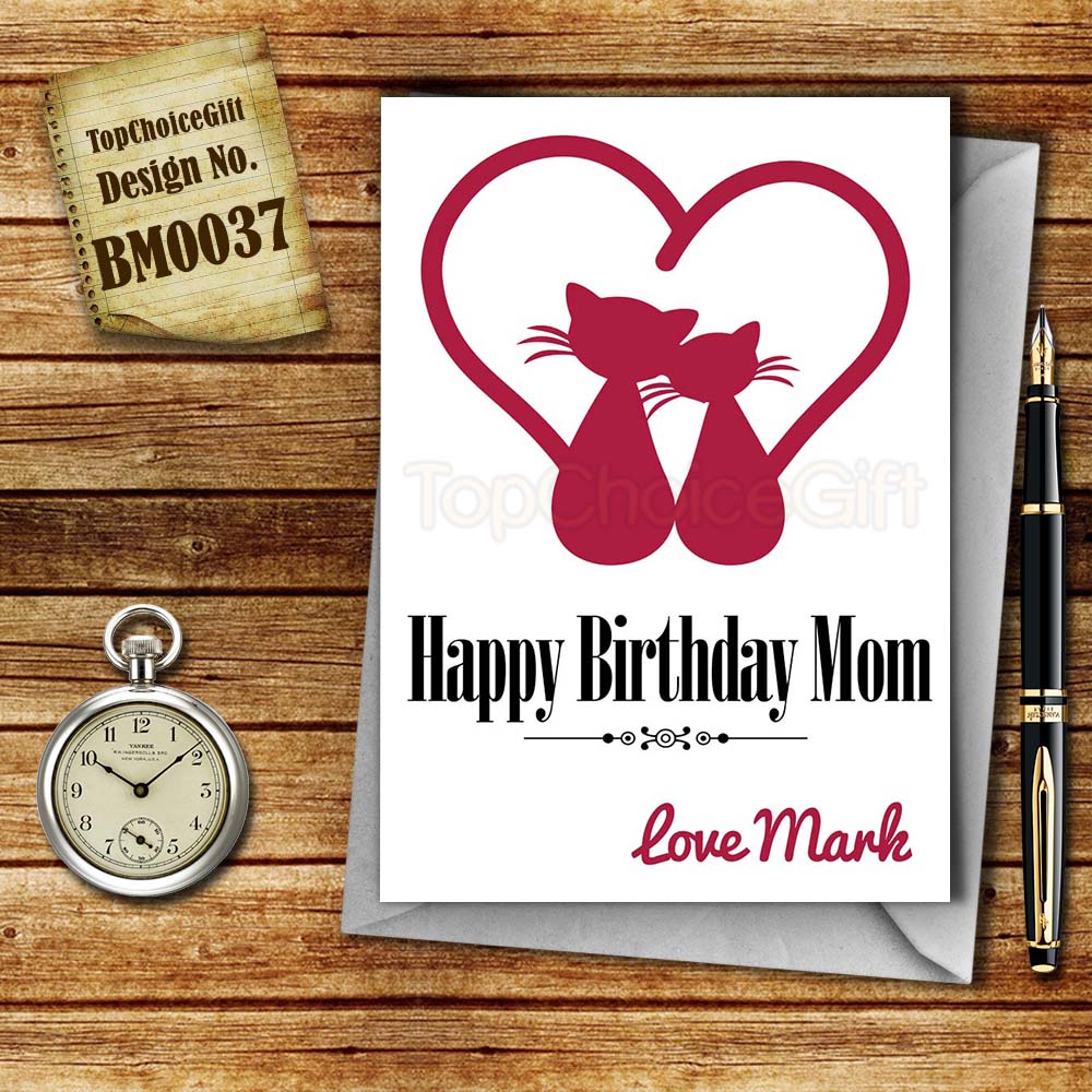 PERSONALISED Cat Lover Gifts for Mom to Present her on Mothers Day or Birthday - Picture 17 of 19